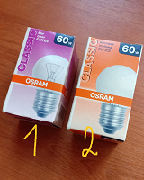 Отдается в дар Лампочки OSRAM 60 w