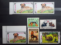 Отдается в дар 7 зарубежных марок фауны.