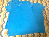 Отдается в дар 3 голубые футболки для девочки рост 152