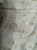 Отдается в дар Летние укороченные брюки 54 размера из оригинальной ткани под джинсы.