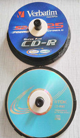 Отдается в дар Диски CD-R, DVD-RW чистые