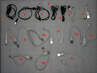 Отдается в дар Зарядные кабели USB — microUSB