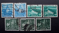 Отдается в дар Пятилетний план. 1955-1957. Серия стандартных марок Индии.