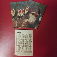 Отдается в дар Календарики обезьяна