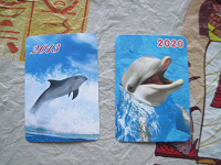Отдается в дар карманные календарики с дельфинами