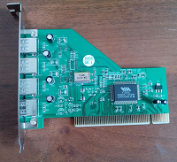 Отдается в дар Компьютерная планка PCI 4xUSB