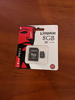 Отдается в дар Карта памяти microSD 8gb kingston