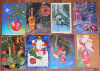 Отдается в дар Новогодние открытки советские