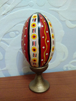 Отдается в дар Яйцо деревянное расписное.