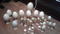 Отдается в дар Деревянные заготовки-яйца с подстанками под роспись