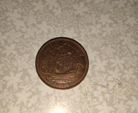 Отдается в дар Монетка пол пенни