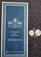 Отдается в дар Молдавские монетки и буклет о выпуске их