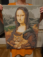 Отдается в дар Смешные картины с котами котиками (холст акрил)