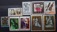 Отдается в дар Искусство. 9 разных марок Польши.