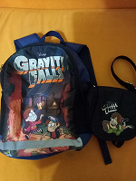 Отдается в дар Рюкзачок, сумочка и магнит Gravity Falls