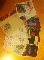 Отдается в дар открытки, конверты из 60-80х