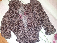 Отдается в дар блуза леопардовая
