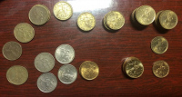 Отдается в дар Монеты России в погодовку — 5 и 10 копеек 1997-2014 годов