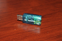 Отдается в дар Звуковая карта USB