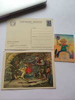 Отдается в дар Открытки с Буратино советские (1955г) и календарик на 1986 год