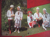 Отдается в дар Открытки современные. Марийские народные костюмы.