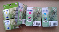 Отдается в дар Струйные картриджи Epson, 5 штук.