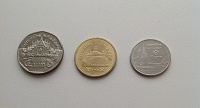 Отдается в дар Монеты 1,2 и 5 батов, Тайланд
