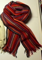 Отдается в дар Красно-полосатый шарф