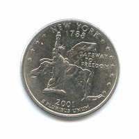 Отдается в дар 25 центов Нью-Йорк (2001)