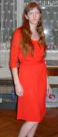 Отдается в дар Классное красное платье!)