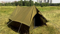 Отдается в дар Брезентовая 4-местная палатка