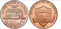 Отдается в дар Монеты 1 цент США 1959-2014