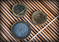 Отдается в дар Монеты России, современные, 10 рублевые