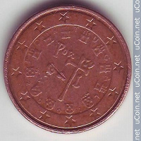 Отдается в дар Монеты (5 центов Португалии ЕС)