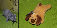 Отдается в дар Игрушки: крыска IKEA и собачка-брелок