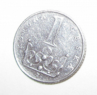 Отдается в дар Чешская монетка