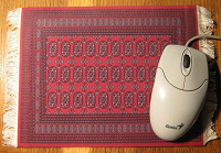 Отдается в дар Коврик для мышки, стилизованный под туркменский ковёр.