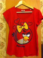 Отдается в дар Футболка Angry birds размер L