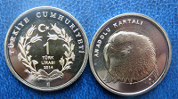 Отдается в дар Монета 1 лира 2014, Турция
