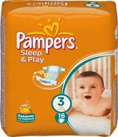 Отдается в дар Подгузники Pampers Sleep and Play 3 (4-9 кг)