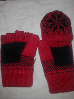Отдается в дар тёплые перчатки-варежки