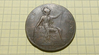 Отдается в дар 1 пенни, Великобритания, 1912