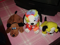 Отдается в дар Дарю мягкие игрушки — три собачки. Мои дети ими уже не играют и дарят их другим малышам.