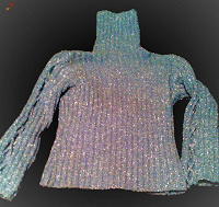 Отдается в дар Голубой роскошный свитер