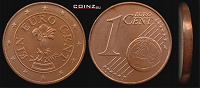 Отдается в дар Монеты (1 цент ЕС)