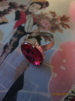 Отдается в дар Кольцо (бижутерия) «Розовый камень».