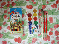 Отдается в дар Цветные карандаши, краски, кисточки
