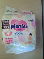Отдается в дар Подгузники японские «Merries» на резинках