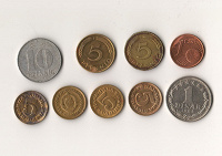 Отдается в дар Монеты Германии и Югославии