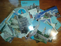 Отдается в дар Тьма тьмущая открыток, почтовых карточек, календариков с Киевом и несколько с другими городами